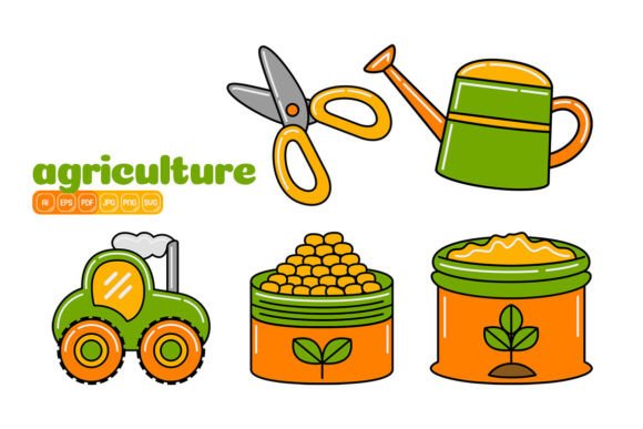Agriculture Vector Pack 08: Graphics & Icons for Branding
