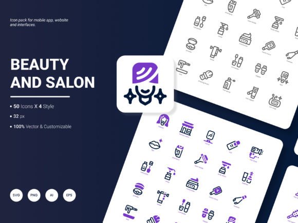 Beauty and Salon Icon Pack