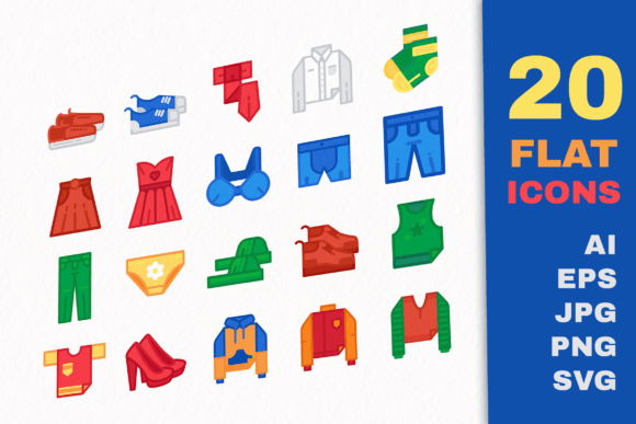 Clothes Icons: Graphics for Modern Branding