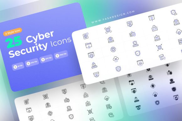 Cybersecurity Icons Set: A Designer’s Take on Modern Branding Assets