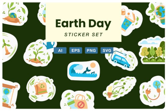 Earth Day Sticker Set Review