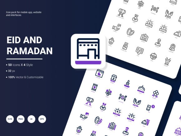 Eid and Ramadan Icon Pack