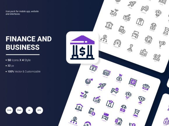 Finance and Business Icon Pack