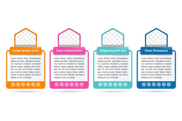 Flat Color Infographic Frame Photo: Graphics for Creative Crafters