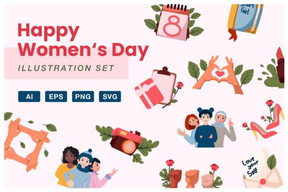 International Woman's Day Illustration Graphics