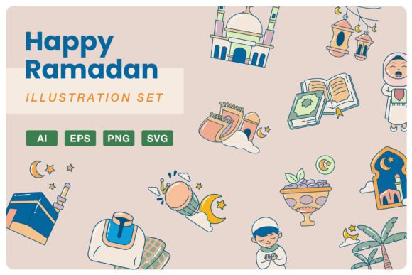 Ramadan Kareem Illustration Graphics