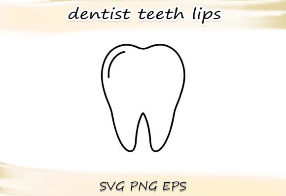 Single Tooth SVG Illustration