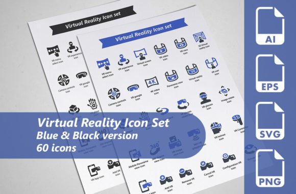 Virtual Reality Icon Set Graphics
